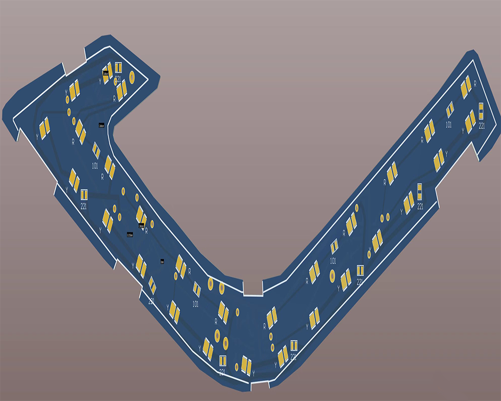 V-type LED PCB board